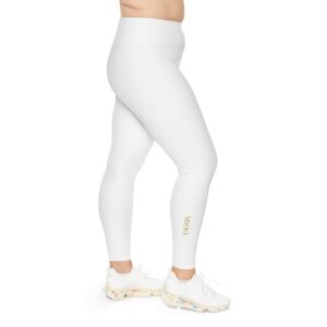 Leggings grandes tailles — Vêtements de sport minimalistes blancs