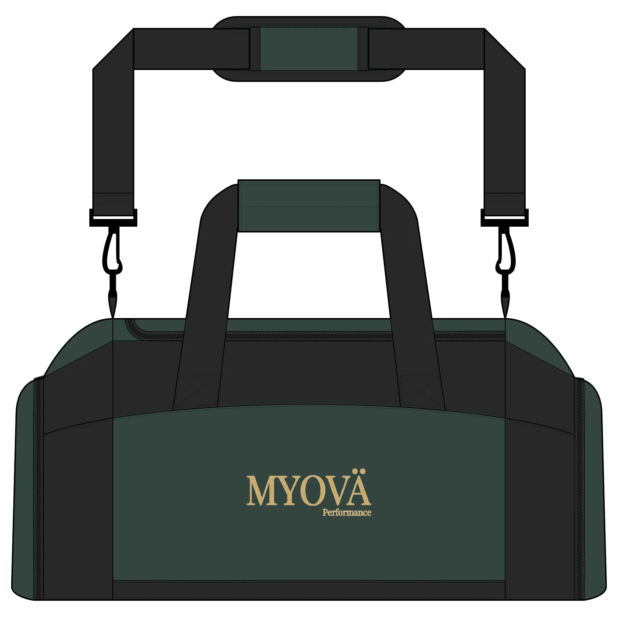 (GROOVE) Sac de sport brodé MYOVÄ – Sac de sport résistant avec bandoulière – Image 4