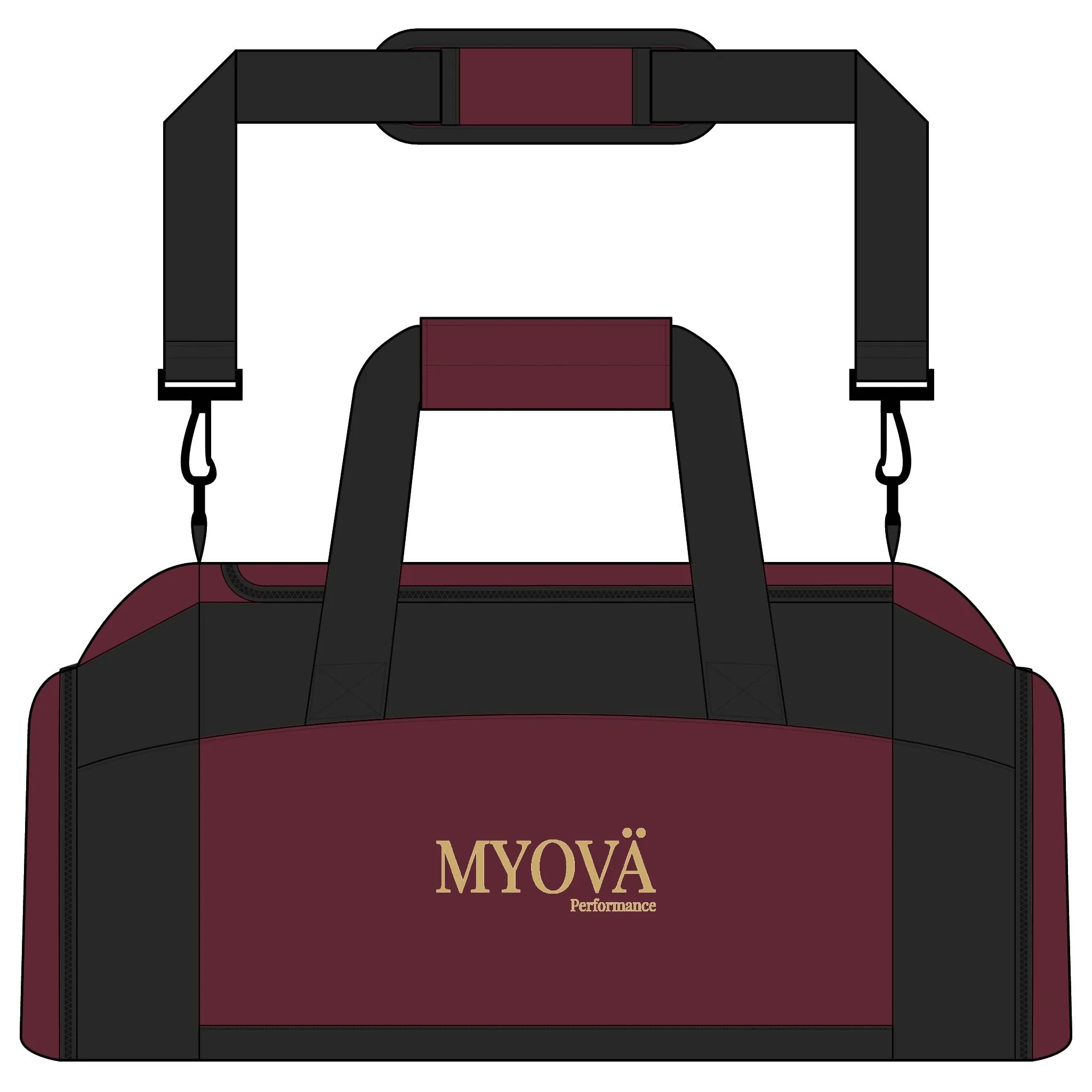 (GROOVE) Sac de sport brodé MYOVÄ – Sac de sport résistant avec bandoulière – Image 5