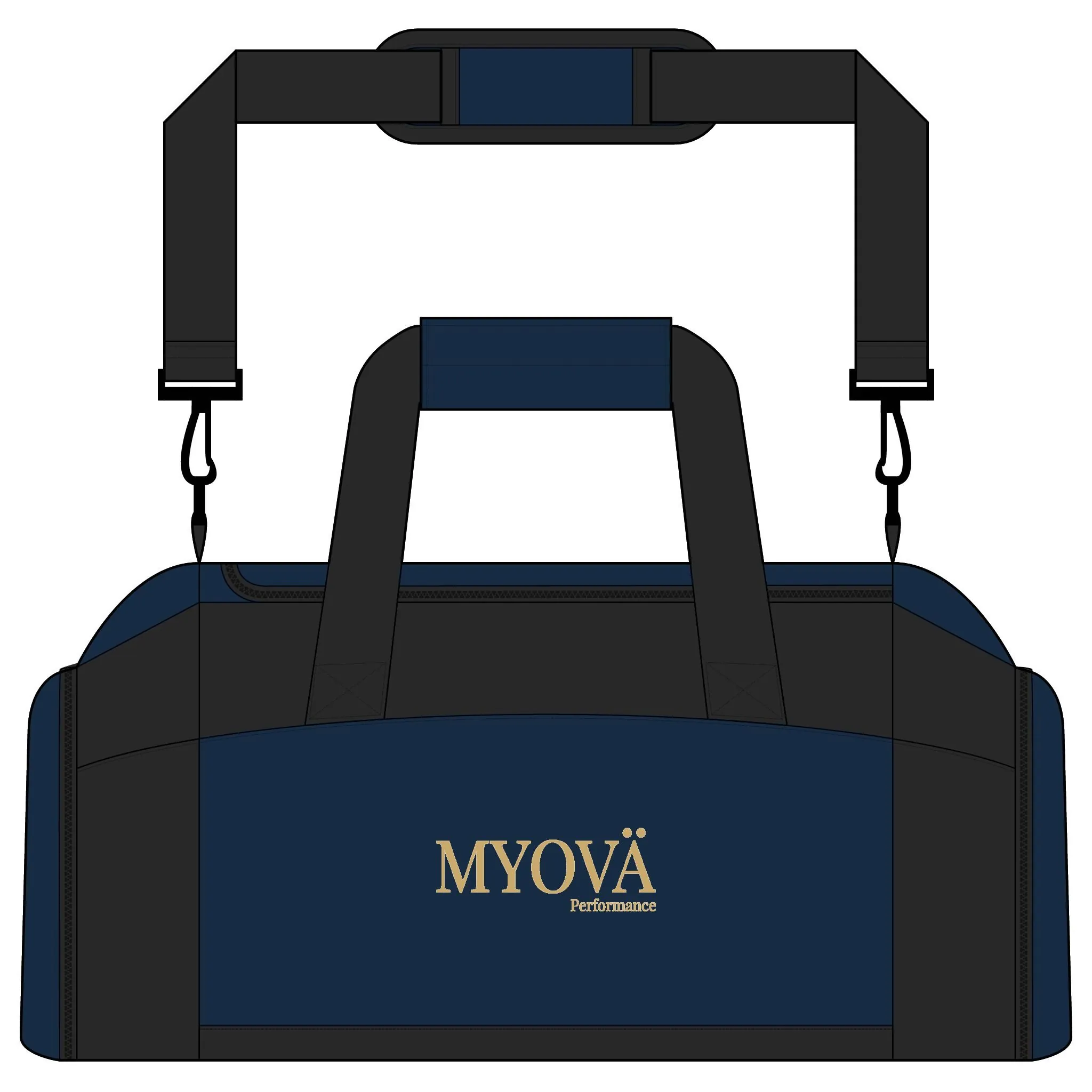 (GROOVE) Sac de sport brodé MYOVÄ – Sac de sport résistant avec bandoulière – Image 8