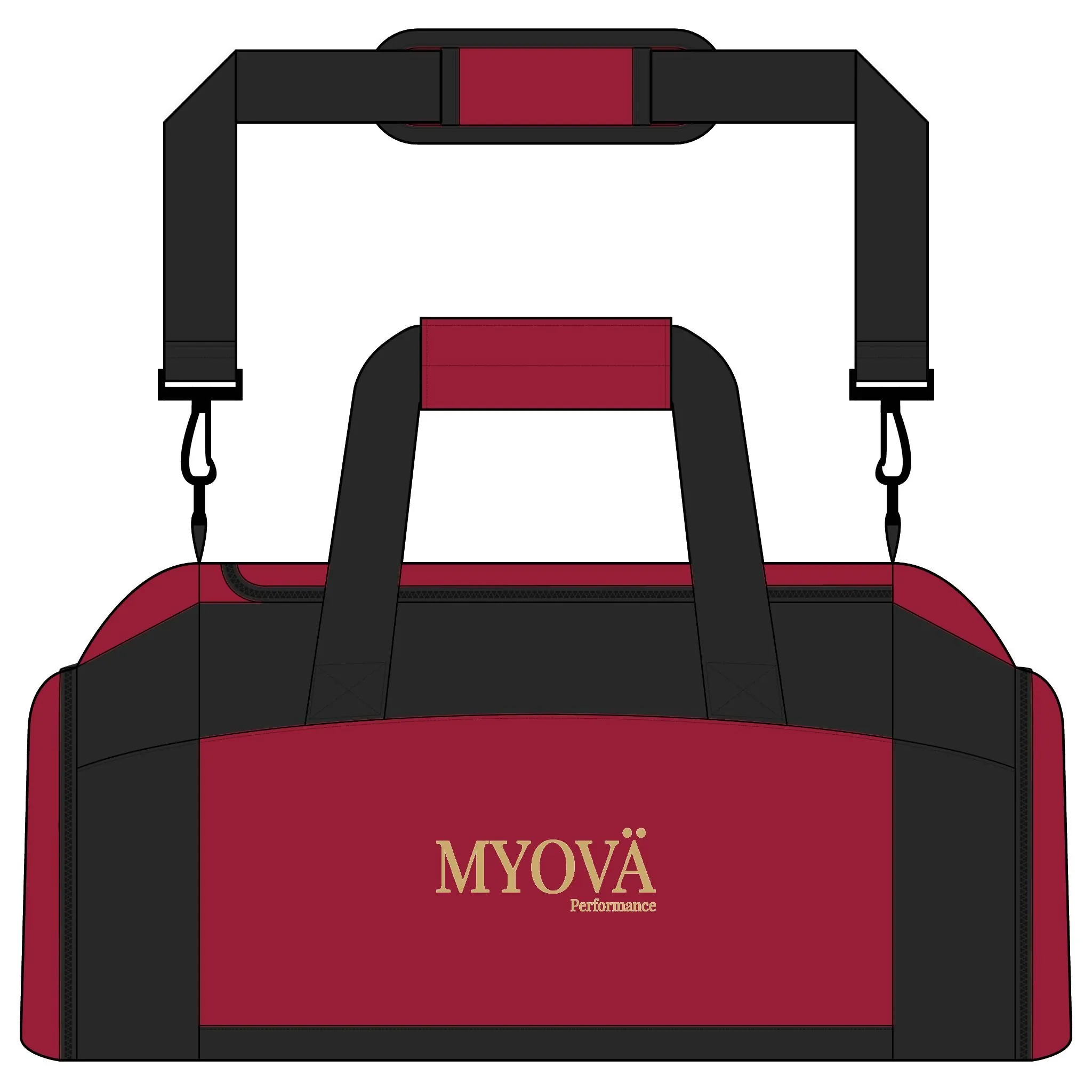 (GROOVE) Sac de sport brodé MYOVÄ – Sac de sport résistant avec bandoulière – Image 9