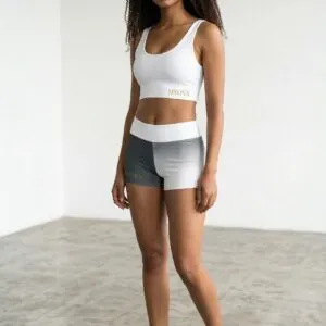 (ACTIVE) Short de yoga à blocs de couleur — Short de sport extensible pour femme