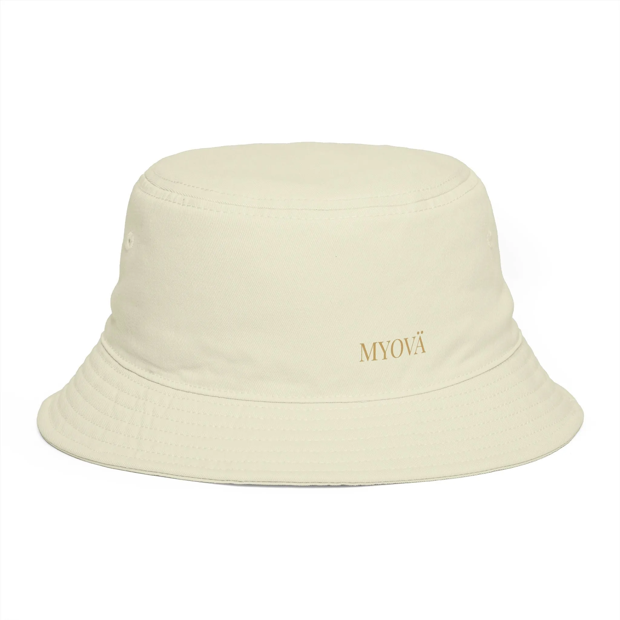 (BOB) brodé MYOVÄ — Chapeau de soleil d'été décontracté marron – Image 25