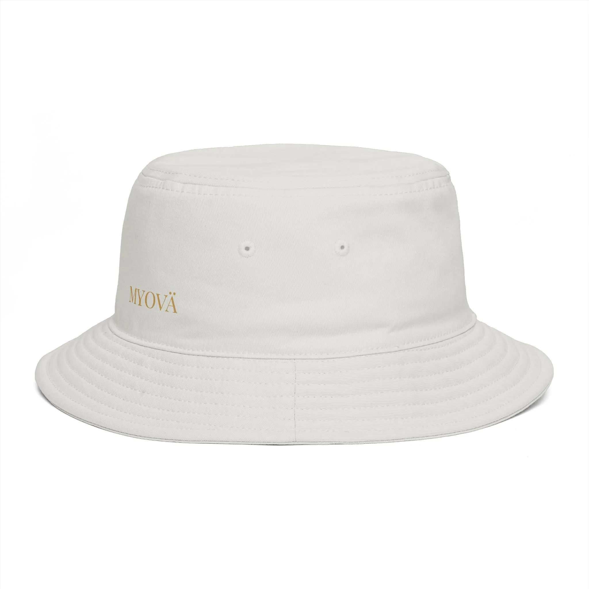 (BOB) brodé MYOVÄ — Chapeau de soleil d'été décontracté marron – Image 3