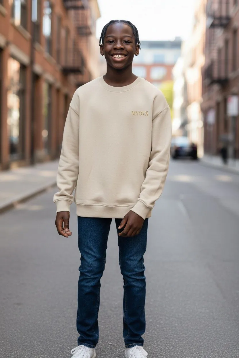 (DYNAMIC) Sweat-shirt Fleece pour enfants à col rond