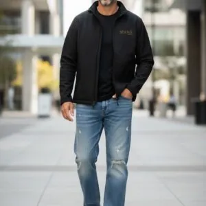 (SEXY) Jean en denim délavé vintage Jambes larges