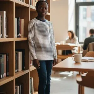 T-shirt rayé à manches longues pour enfant