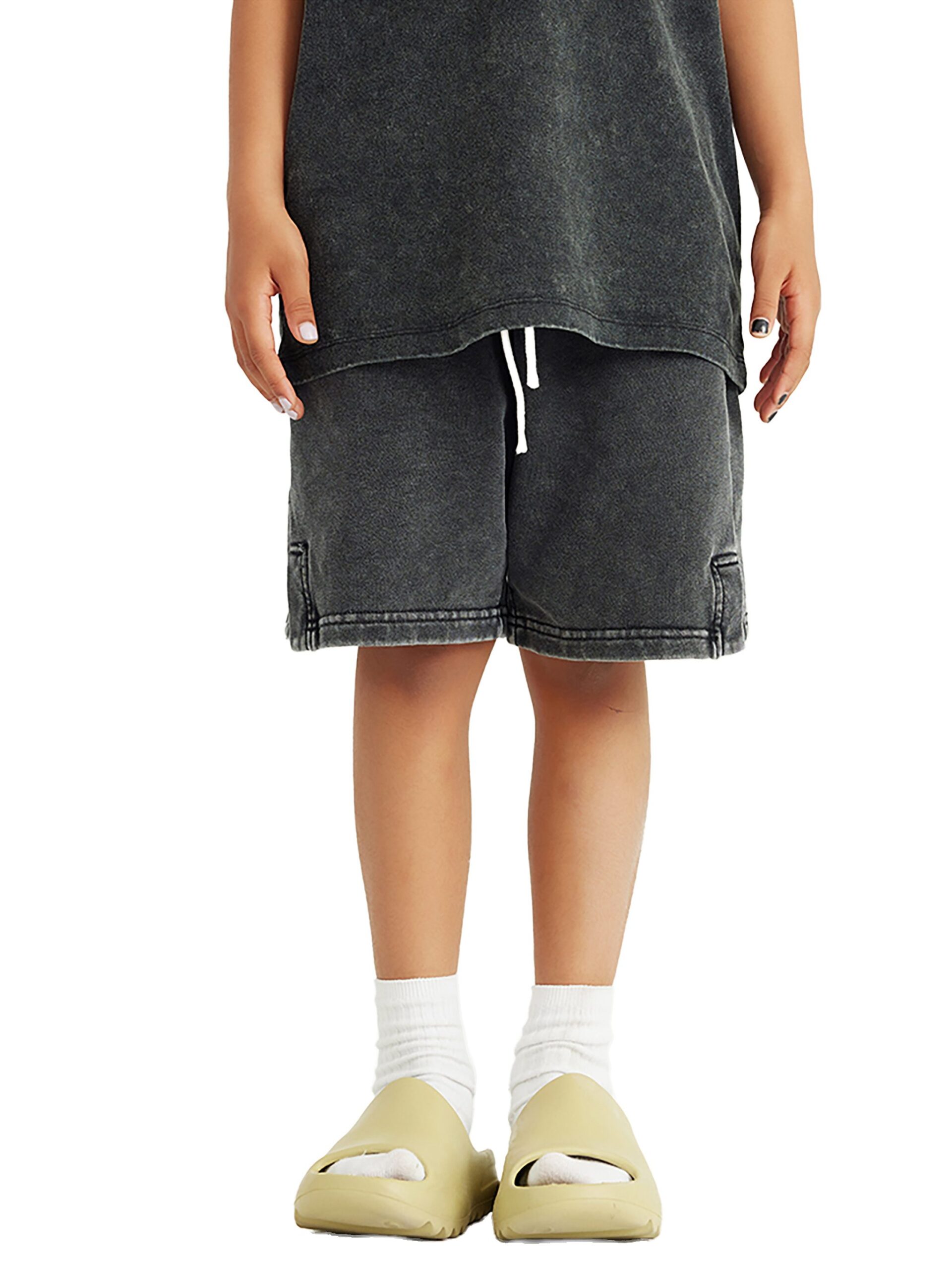 Shorts pour enfants délavés à la neige – Image 15