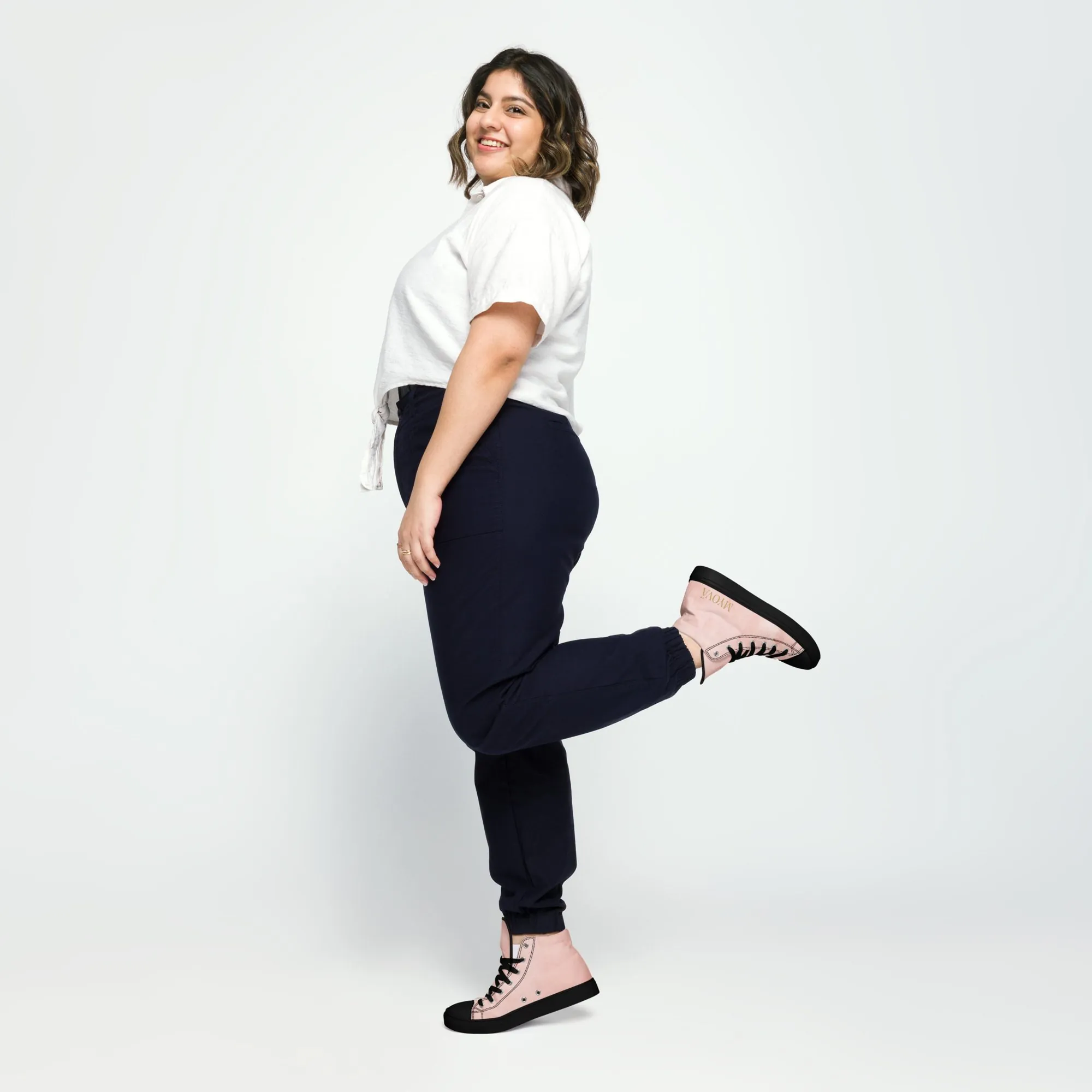 Baskets hautes en toile femme – Image 15