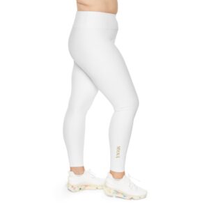 Leggings grandes tailles — Vêtements de sport minimalistes blancs