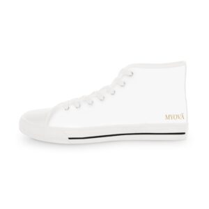 Baskets montantes blanches classiques — Chaussures décontractées en toile pour hommes