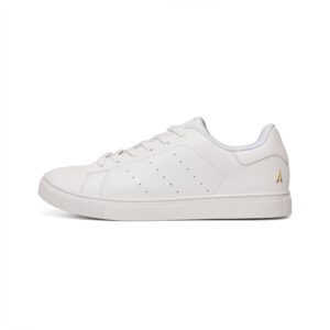 Baskets basses en cuir pour homme — Baskets blanches classiques décontractées
